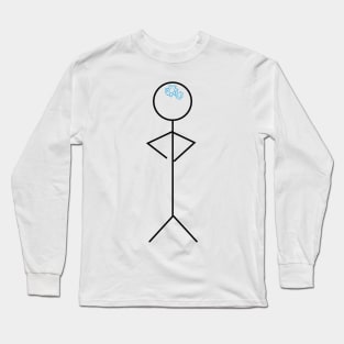 Thinking stickman Long Sleeve T-Shirt